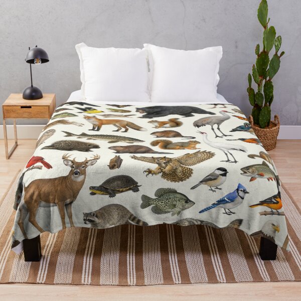 Item preview, Animals of Wisconsin Retro Style Identification Chart designed and sold by kakarikihill.