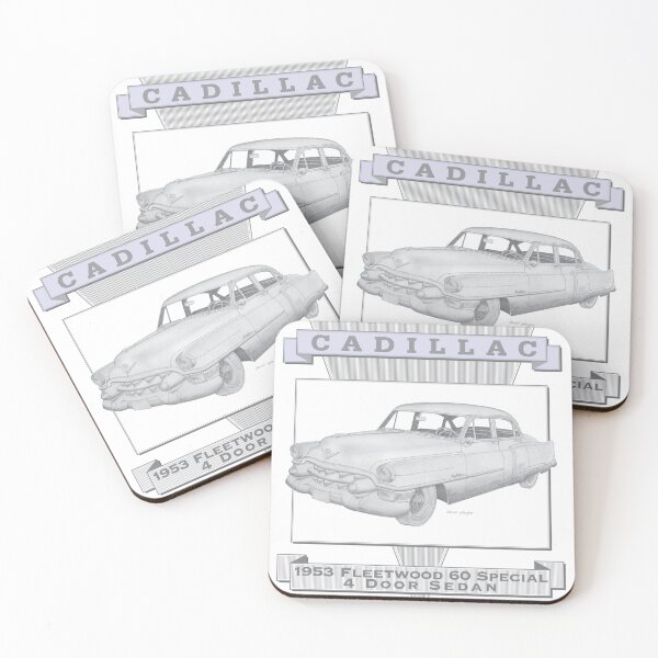 Item preview, Cadillac Fleetwood 60 Special 1953 4 Door Sedan Hand-drawn designed and sold by Classic Car Art Drawings.