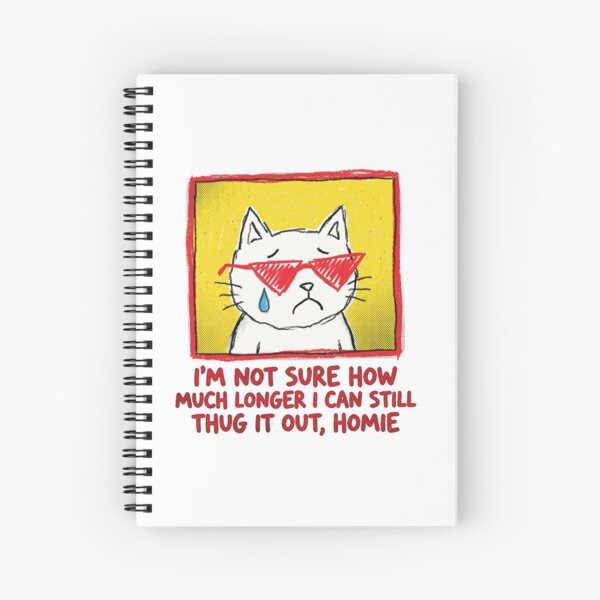 Item preview, Thug It Out Homie Crying Cat Meme Aesthetic Art designed and sold by AdyKurniawan.