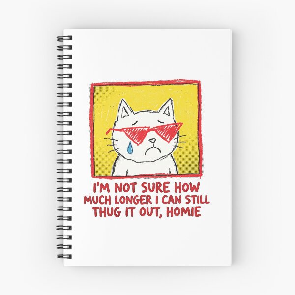 Item preview, Thug It Out Homie Crying Cat Meme Aesthetic Art designed and sold by AdyKurniawan.