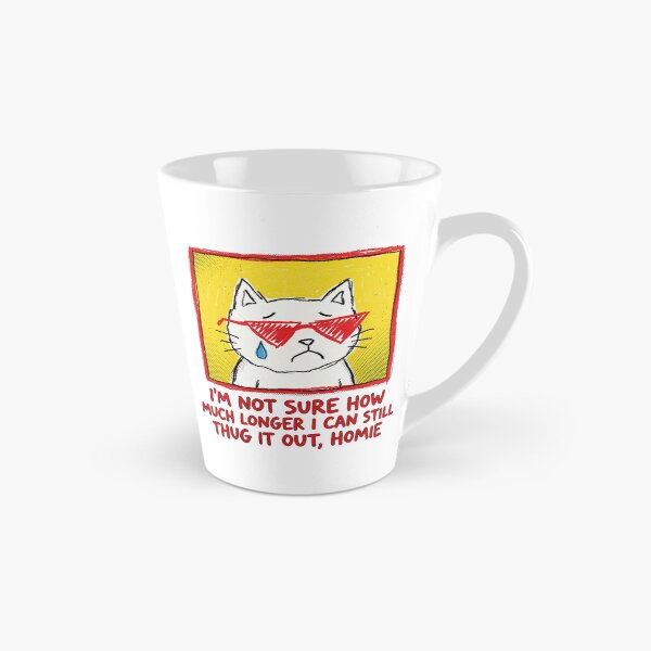 Item preview, Thug It Out Homie Crying Cat Meme Aesthetic Art designed and sold by AdyKurniawan.