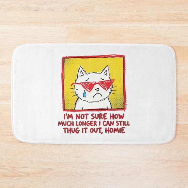 Item preview, Thug It Out Homie Crying Cat Meme Aesthetic Art designed and sold by AdyKurniawan.