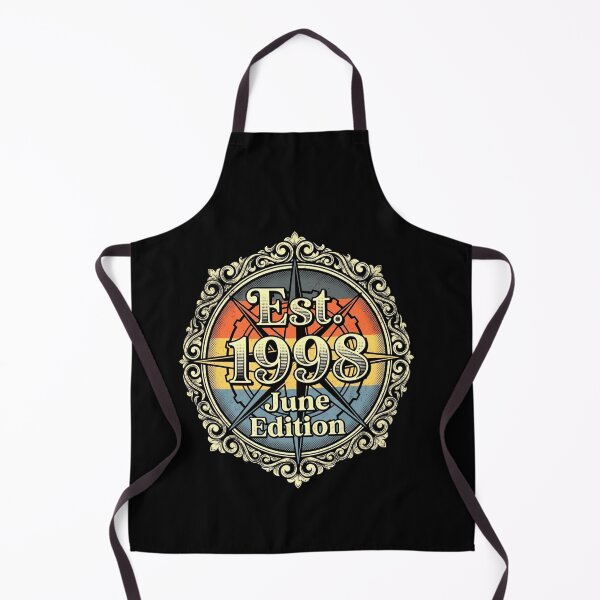 Item preview, Est 1998 June Edition Vintage Birthday Badge Design designed and sold by msaloyach.