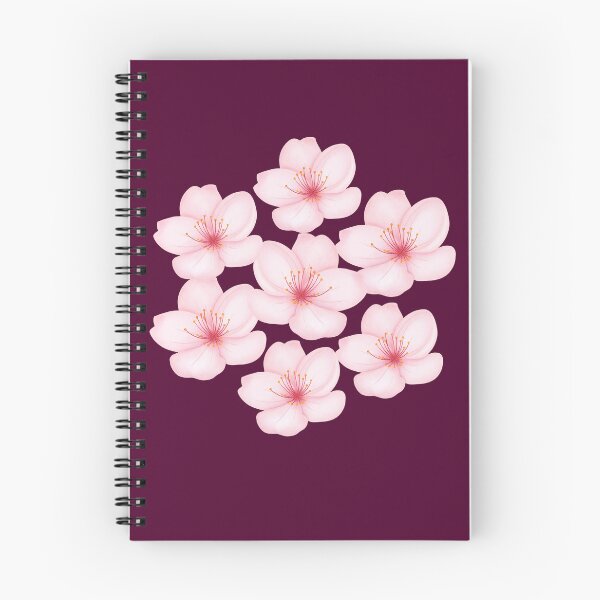 Item preview, Aesthetic Wine Red Sakura Floral Pattern designed and sold by Jyoti-Quotes.