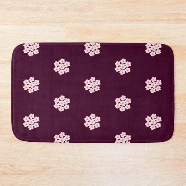 Item preview, Aesthetic Wine Red Sakura Floral Pattern designed and sold by Jyoti-Quotes.