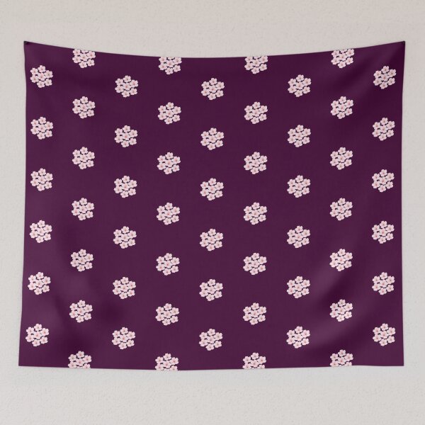Item preview, Aesthetic Wine Red Sakura Floral Pattern designed and sold by Jyoti-Quotes.