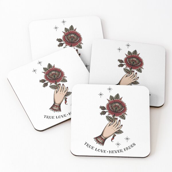 Item preview, Hand with old school flower designed and sold by Mario-Mora-Art.