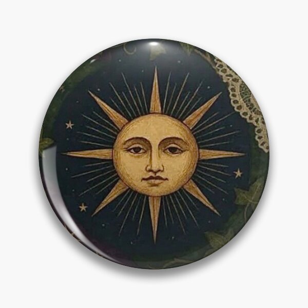 Item preview, Vintage sun and moon whimsigoth aesthetic designed and sold by BrontesWhimsyStore.