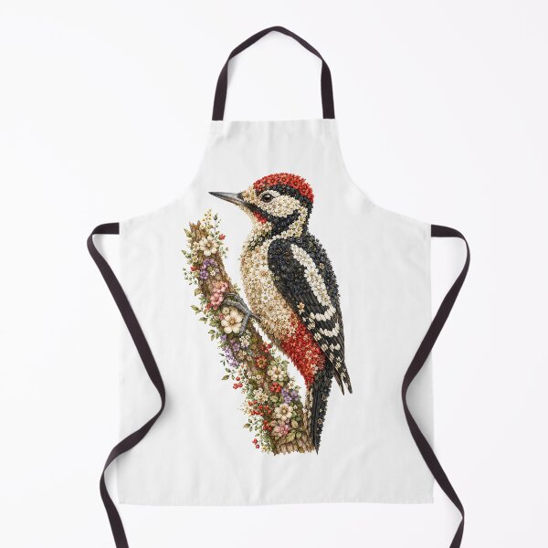 Item preview, Flower Woodpecker | Floral Great Spotted Woodpecker made of wildflowers designed and sold by filou designs.