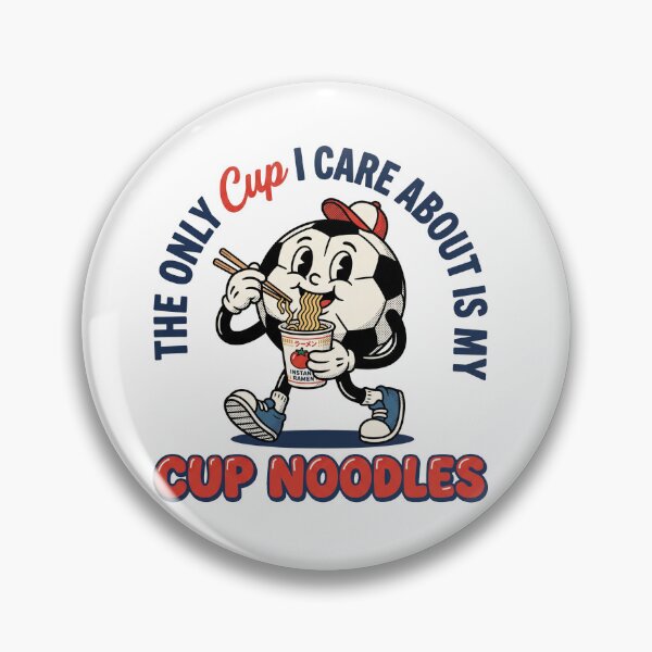 Item preview, Retro Rubber Hose Soccer Ball Eating Instant Ramen Cartoon designed and sold by AdyKurniawan.