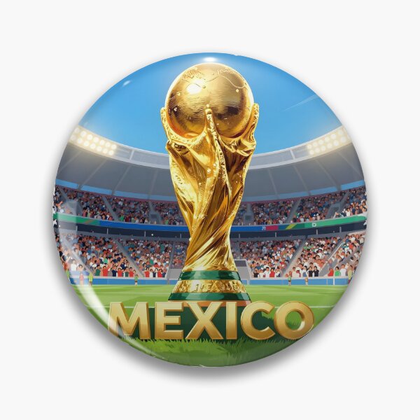 Item preview, Mexico World Cup Trophy Watercolor Football Art designed and sold by Muayad Al-Farhan.