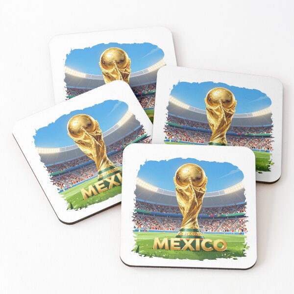 Item preview, Mexico World Cup Trophy Watercolor Football Art designed and sold by Muayad Al-Farhan.