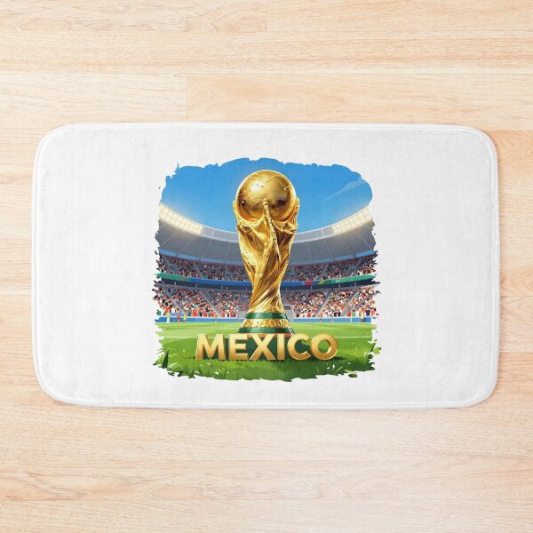 Item preview, Mexico World Cup Trophy Watercolor Football Art designed and sold by Muayad Al-Farhan.