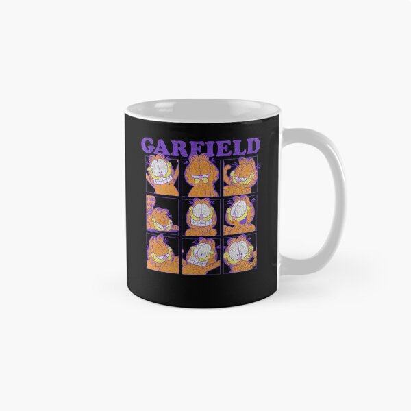 Item preview, Garfield Many Faces Distressed Grid designed and sold by ModFay.
