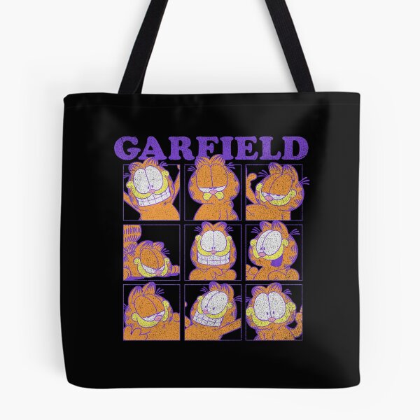 Item preview, Garfield Many Faces Distressed Grid designed and sold by ModFay.