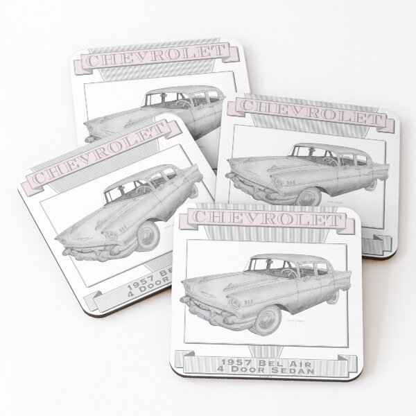 Item preview, Chevrolet Bel Air 1957 Sedan Hand-drawn designed and sold by Classic Car Art Drawings.