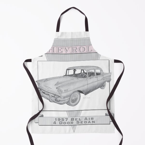 Item preview, Chevrolet Bel Air 1957 Sedan Hand-drawn designed and sold by Classic Car Art Drawings.