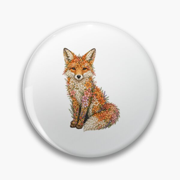 Item preview, Flower fox | Floral fox made of wildflowers designed and sold by filou designs.