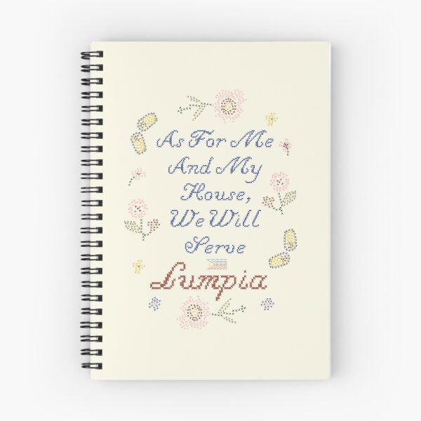 Item preview, FUNNY CROSS STITCH AS FOR ME AND MY HOUSE WE WILL SERVE LUMPIA designed and sold by aydapadi.