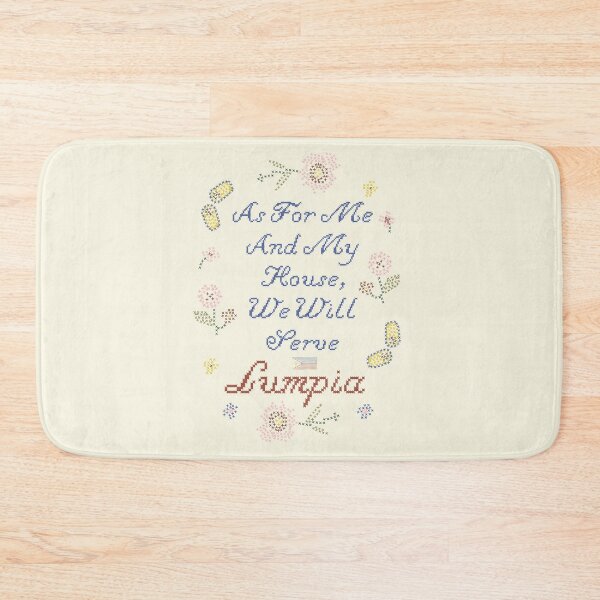 Item preview, FUNNY CROSS STITCH AS FOR ME AND MY HOUSE WE WILL SERVE LUMPIA designed and sold by aydapadi.