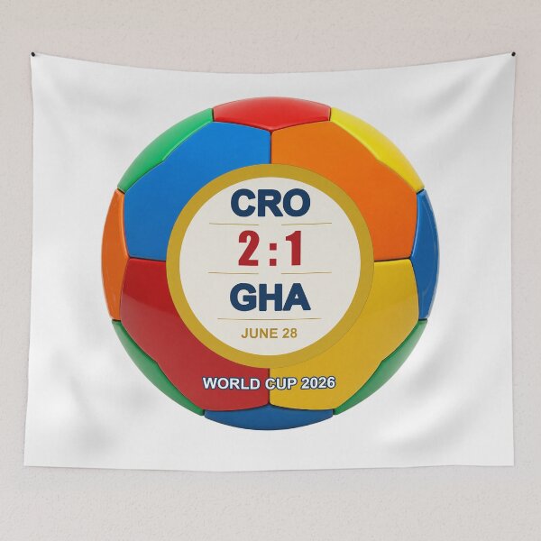 Item preview, CRO 2–1 GHA | FIFA World Cup 2026  designed and sold by ariksworld.
