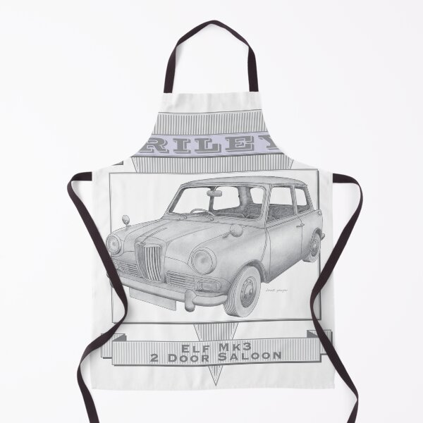 Item preview, Riley Elf Mk3 Saloon Hand-drawn designed and sold by Classic Car Art Drawings.