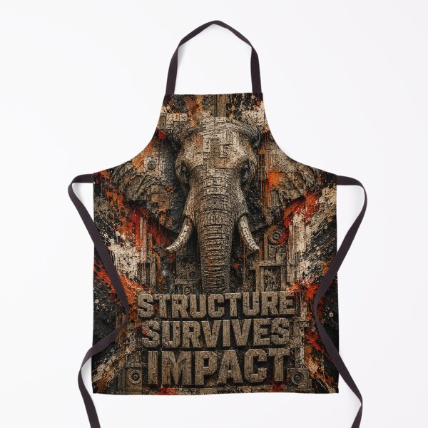 Item preview, Operator Structure Survives Impact Elephant Geometric Canvas Print designed and sold by SavannaStrikes.