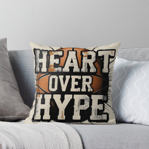 Item preview, Heart Over Hype Basketball Typography | Motivational Sports Streetwear | Athletic Mindset Design designed and sold by Ctrlr.