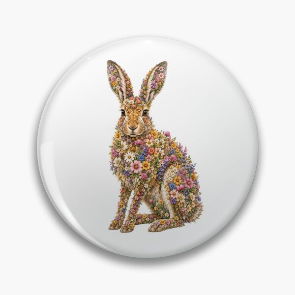 Item preview, Flower hare | Floral hare made of wildflowers designed and sold by filou designs.