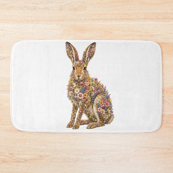 Item preview, Flower hare | Floral hare made of wildflowers designed and sold by filou designs.