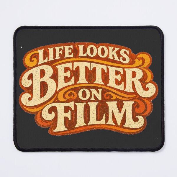 Item preview, Life Looks Better On Film Vintage Typography designed and sold by Golden Era Studio.