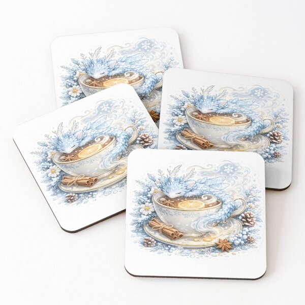 Item preview, Winter Tea Dragon designed and sold by KJ Frost.