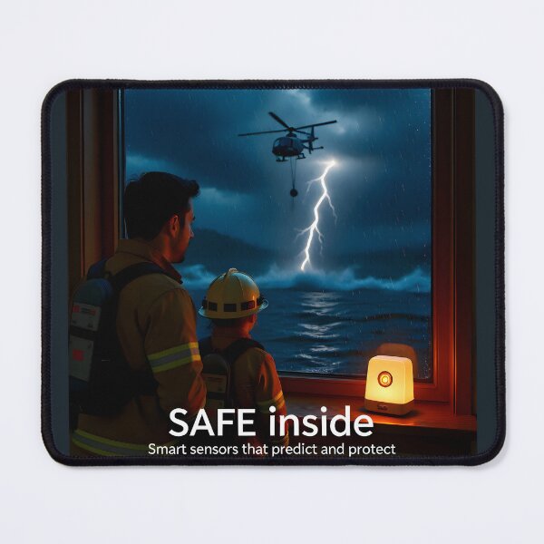 Item preview, Smart Disaster Alert Sensor: Residential Storm and Flood Detection Banner designed and sold by Creative-RE.