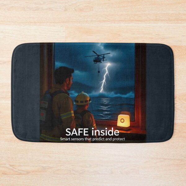 Item preview, Sensor inteligente de alerta de desastres: Banner de detección de tormentas e inundaciones residenciales designed and sold by Creative-RE.