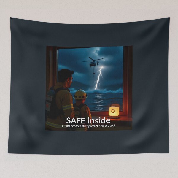 Item preview, Smart Disaster Alert Sensor: Residential Storm and Flood Detection Banner designed and sold by Creative-RE.