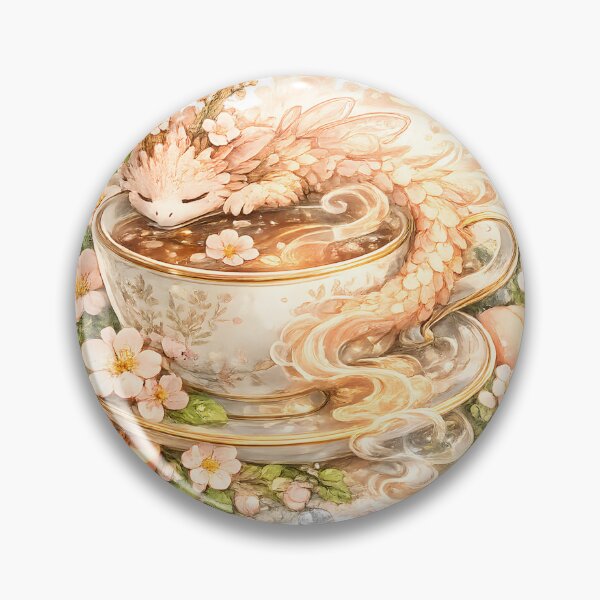 Item preview, Peach Tea Dragon designed and sold by KJ Frost.