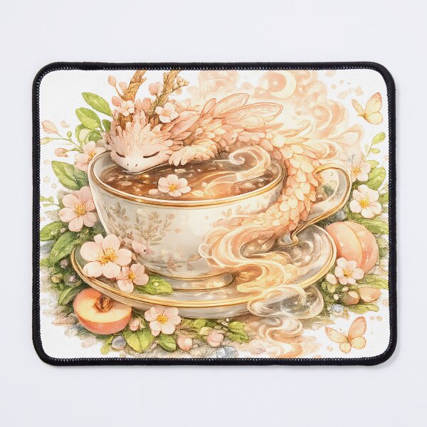 Item preview, Peach Tea Dragon designed and sold by KJ Frost.