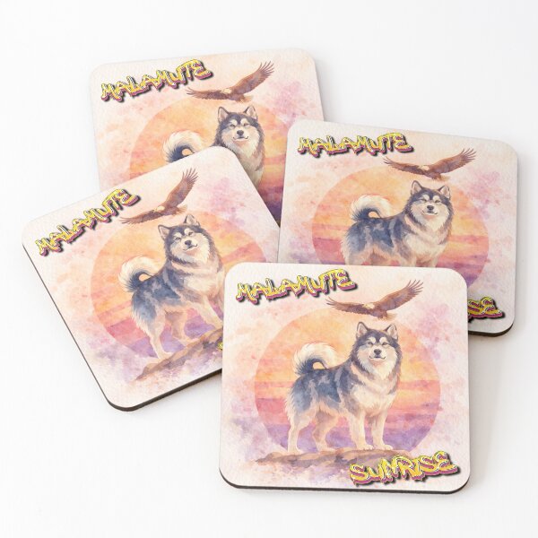 Item preview, Alaskan Malamute Sunrise designed and sold by Wabidasse's Tip-Top Tees.
