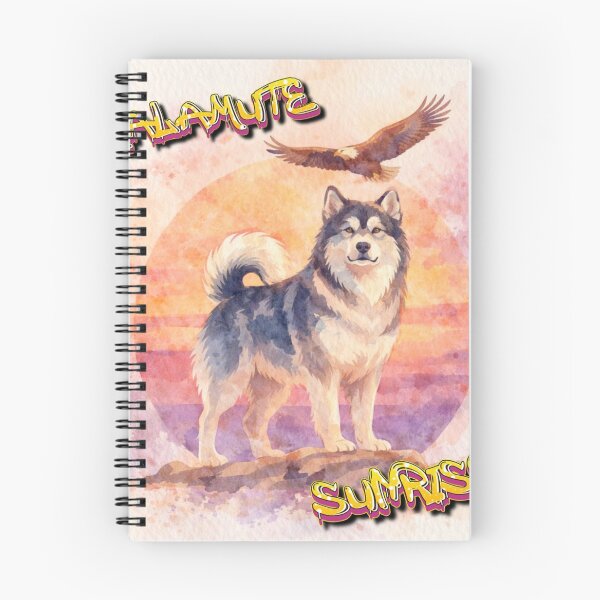 Item preview, Alaskan Malamute Sunrise designed and sold by Wabidasse's Tip-Top Tees.