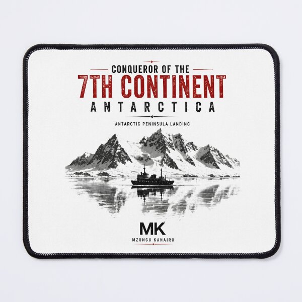 Item preview, Conqueror of the 7th Continent Antarctica - Vintage Expedition Art designed and sold by MzunguKanairo.