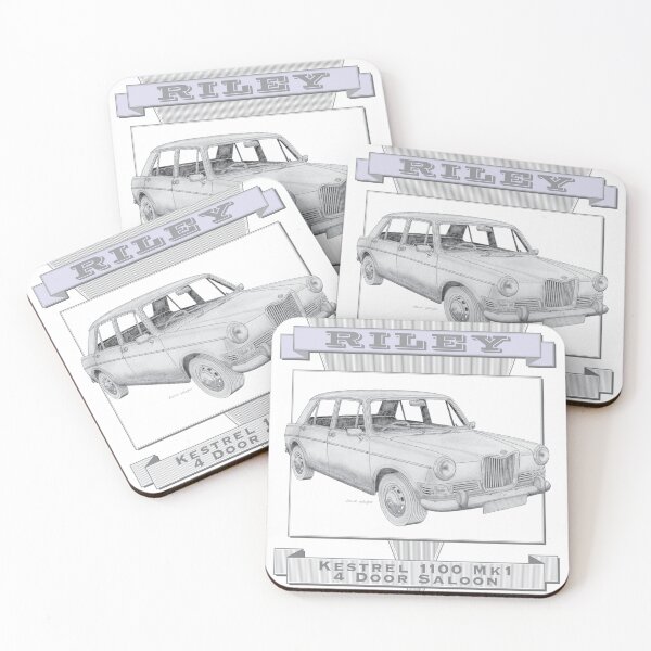 Item preview, Riley Kestrel 1100 Sedán de 4 puertas, de tracción manual designed and sold by Classic Car Art Drawings.