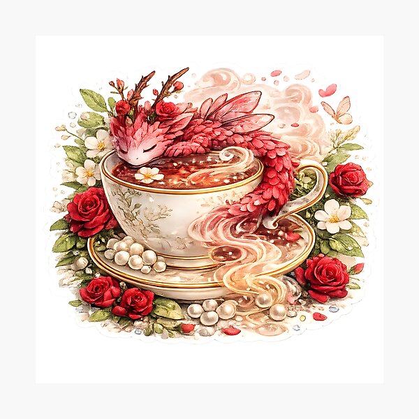 Item preview, Rose Tea Dragon designed and sold by KJ Frost.