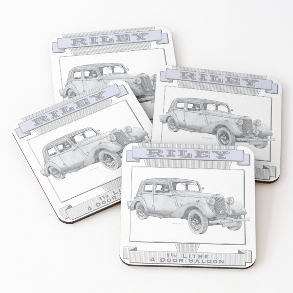 Item preview, Riley 1.5 Litros Sedán de 4 puertas Tirado a mano designed and sold by Classic Car Art Drawings.