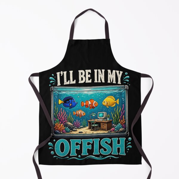 Item preview, I'll Be In My Offish Funny Fish Tank Aquarium Office Pun designed and sold by CF_VintageDesign.
