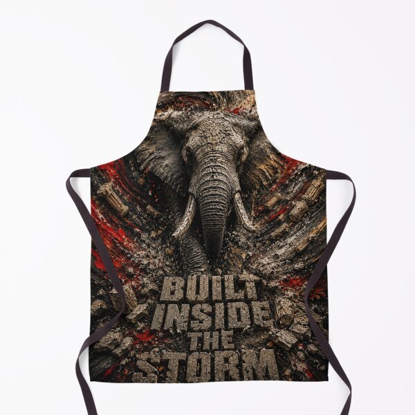 Item preview, Built Inside The Storm Elephant Industrial Canvas Print designed and sold by SavannaStrikes.