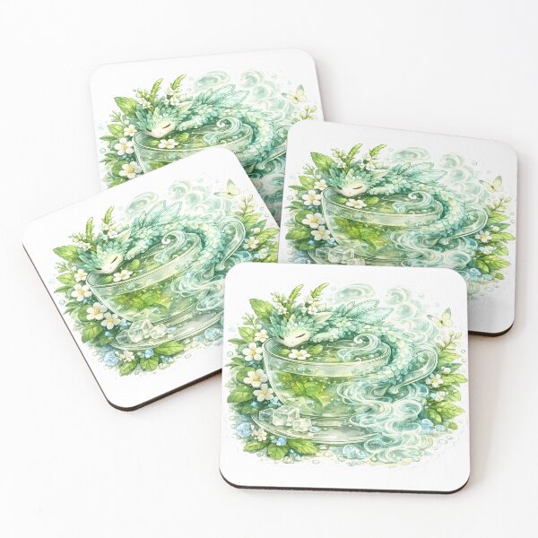 Item preview, Mint Tea Dragon designed and sold by KJ Frost.