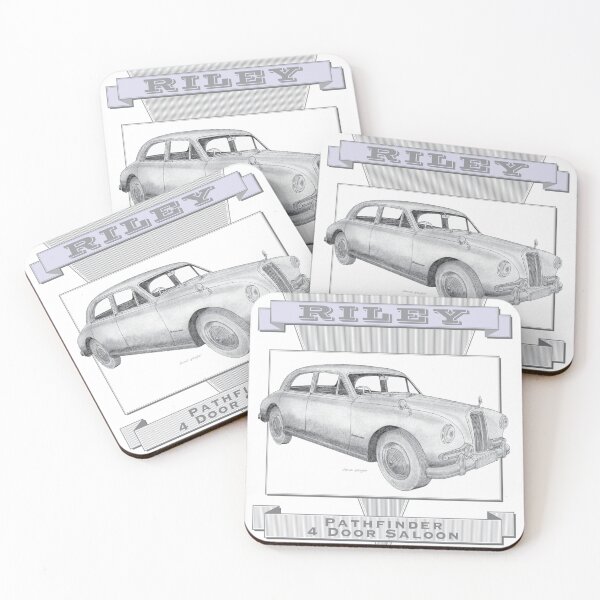 Item preview, Riley Pathfinder 4 Door Saloon Hand-drawn designed and sold by Classic Car Art Drawings.