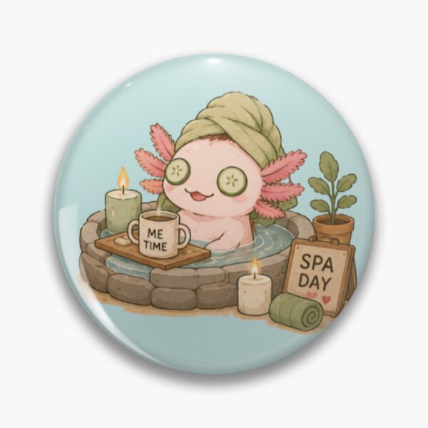 Item preview, Spa Day Axolotl designed and sold by MellowMunchkins.