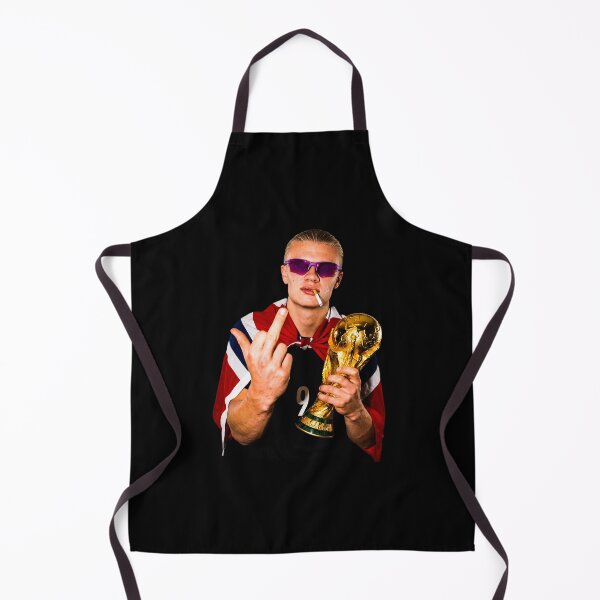 Item preview, Erling Haaland Middle Finger & Smoking Funny Meme designed and sold by DonetTrent.