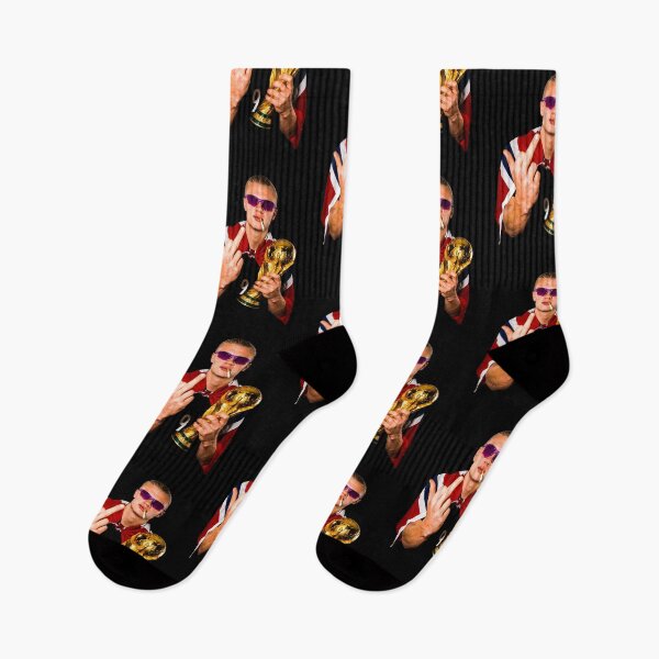 Item preview, Erling Haaland Middle Finger & Smoking Funny Meme designed and sold by DonetTrent.
